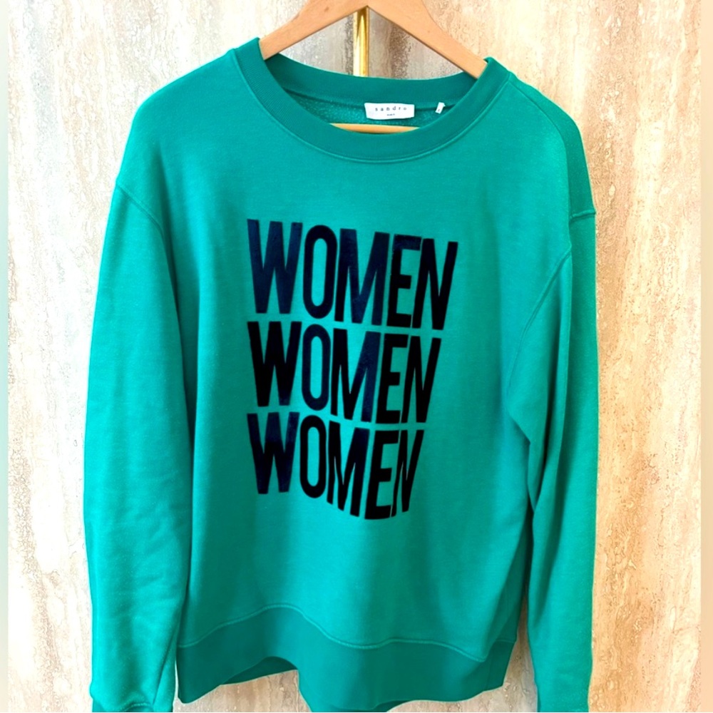 Sandro Women green blue sweatshirt | Size 2
